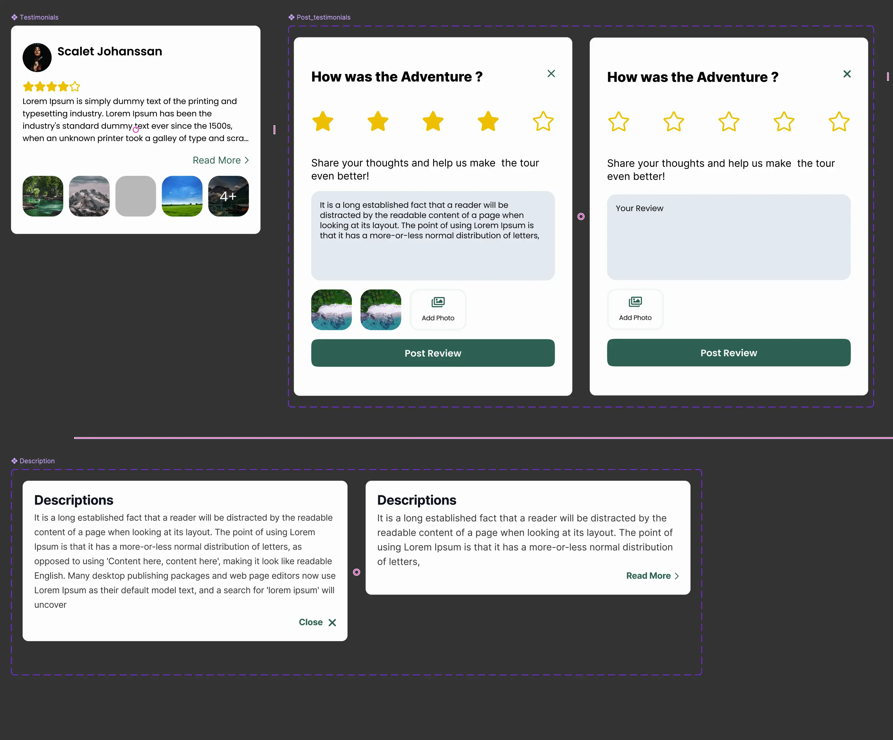 User feedback drop flow